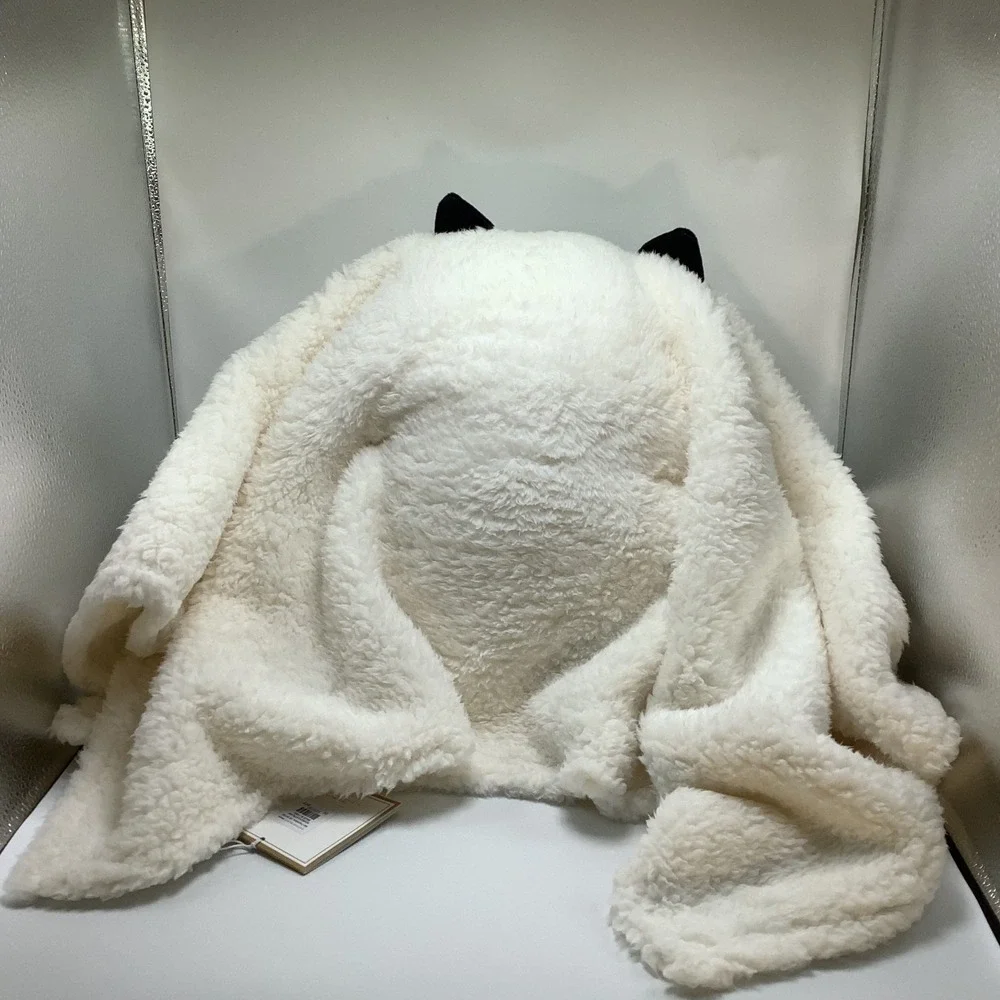 Pottery Barn Scaredy‎ Black Cat Pillow Halloween Ghost 31